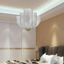 GobekUsa Grid Meshmatics Dimmable LED Chandelier Pendant - Modern Metal Design