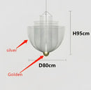 GobekUsa Grid Meshmatics Dimmable LED Chandelier Pendant - Modern Metal Design