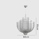 GobekUsa Grid Meshmatics Dimmable LED Chandelier Pendant - Modern Metal Design