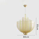 GobekUsa Grid Meshmatics Dimmable LED Chandelier Pendant - Modern Metal Design