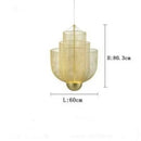GobekUsa Grid Meshmatics Dimmable LED Chandelier Pendant - Modern Metal Design