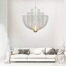 GobekUsa Grid Meshmatics Dimmable LED Chandelier Pendant - Modern Metal Design