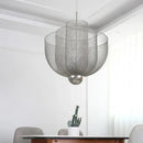 GobekUsa Grid Meshmatics Dimmable LED Chandelier Pendant - Modern Metal Design