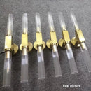GobekUsa Gold Metal and Glass Wall Sconce Light for Bathroom, Bedroom, Aisle, and Foyer
