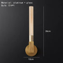 GobekUsa Gold Metal and Glass Wall Sconce Light for Bathroom, Bedroom, Aisle, and Foyer