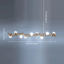 GobekUsa Modern Gold Metal Pendant Lighting with Glass Spherical Shade - Ideal for Dining Table or Island Ceiling
