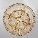 GobekUsa Gold Metal Crystal Chandelier Pendant with G9 Led Bulb