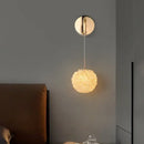 GobekUsa Gold Metal Crystal Wall Light for Bedroom, Stairs, Aisle - Adjustable Wire, G9 Bulb