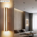 GobekUsa Gold Cylinder Wall Sconce Fixture Modern Style 2"/3" Width LED Metal Wall Lamp in Gold for Corridor