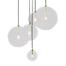 GobekUsa Gold Metal Globe Pendant Light with LED G4 Bulb for Dining Room