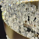 GobekUsa Gold Metal LED Chandelier: Modern Crystal Lighting for Living Room, Dining Room, Bedroom.