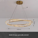 GobekUsa Gold Metal LED Dimmable Ceiling Light with K9 Crystals