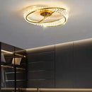 GobekUsa Gold Metal LED Dimmable Ceiling Light with K9 Crystals