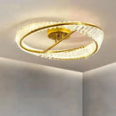 GobekUsa Gold Metal LED Dimmable Ceiling Light with K9 Crystals