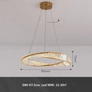 GobekUsa Gold Metal LED Dimmable Ceiling Light with K9 Crystals
