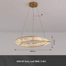 GobekUsa Gold Metal LED Dimmable Ceiling Light with K9 Crystals