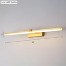 GobekUsa Sleek Gold Vanity Light Fixture – Modern Metal LED Bath Lighting for Bathroom