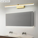 GobekUsa Sleek Gold Vanity Light Fixture – Modern Metal LED Bath Lighting for Bathroom