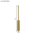 GobekUsa Contemporary Metal Linear Wall Sconce Lighting - Elegant Gold LED Fixture for Bedroom