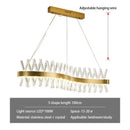 GobekUsa Gold Metal S Shape Lustre LED Pendant Lamp for Luxe Living & Dining Spaces