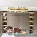 GobekUsa Gold Metal S Shape Lustre LED Pendant Lamp for Luxe Living & Dining Spaces