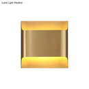GobekUsa Modern Gold Metal Sconce with 1 LED Light - Perfect Wall Lighting for Living Room