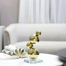 GobekUsa Gold Metal Spheres Stack Art Pieces - Geometric Decorative Figurines