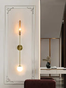 GobekUsa Gold Metal Wall Light: Nordic Style Bedroom Bedside Lamp for Modern Living Room Decor