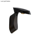 GobekUsa Rotatable Oval Wall Sconce - Modern Metal LED Bedside Light in White/Black/Gold Finish