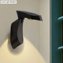 GobekUsa Rotatable Oval Wall Sconce - Modern Metal LED Bedside Light in White/Black/Gold Finish