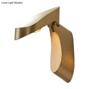 GobekUsa Rotatable Oval Wall Sconce - Modern Metal LED Bedside Light in White/Black/Gold Finish