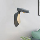 GobekUsa Rotatable Oval Wall Sconce - Modern Metal LED Bedside Light in White/Black/Gold Finish