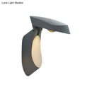 GobekUsa Rotatable Oval Wall Sconce - Modern Metal LED Bedside Light in White/Black/Gold Finish