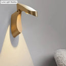 GobekUsa Rotatable Oval Wall Sconce - Modern Metal LED Bedside Light in White/Black/Gold Finish