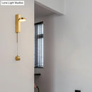 GobekUsa Modern Metal Wall Sconce: 1-Bulb Brass LED Lighting in Warm/White Light