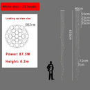 GobekUsa 2024 Nordic Minimalist Ceiling Chandelier - Trendy Living Room Lighting Decor