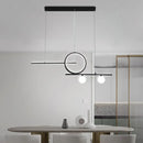 GobekUsa Minimalist LED Island Ceiling Light with Globe Acrylic Shade for Dining Room and Kitchen