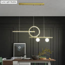 GobekUsa Minimalist LED Island Ceiling Light with Globe Acrylic Shade for Dining Room and Kitchen