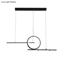 GobekUsa Minimalist LED Island Ceiling Light with Globe Acrylic Shade for Dining Room and Kitchen