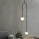 GobekUsa Black & Gold Minimalist Iron Chandelier - Modern Nordic Design Lighting