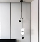 GobekUsa Black & Gold Minimalist Iron Chandelier - Modern Nordic Design Lighting
