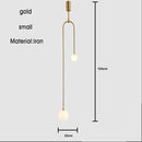 GobekUsa Black & Gold Minimalist Iron Chandelier - Modern Nordic Design Lighting