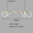 GobekUsa Gold Minimalist LED Pendant Lights for Kitchen Dining Room