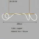 GobekUsa Gold Minimalist LED Pendant Lights for Kitchen Dining Room