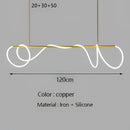 GobekUsa Gold Minimalist LED Pendant Lights for Kitchen Dining Room