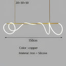 GobekUsa Gold Minimalist LED Pendant Lights for Kitchen Dining Room