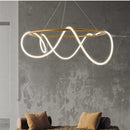 GobekUsa Gold Minimalist LED Pendant Lights for Kitchen Dining Room