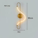 GobekUsa Gold Minimalist LED Pendant Lights for Kitchen Dining Room
