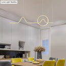 GobekUsa Modern Metal Island Ceiling Light Fixture - Contemporary Design with LED Lighting for Dining Room