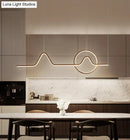 GobekUsa Modern Metal Island Ceiling Light Fixture - Contemporary Design with LED Lighting for Dining Room